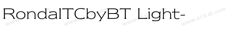 RondaITCbyBT Light字体转换